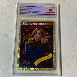 Captain Marvel -UD Marvel What if… GOLD Trading Card